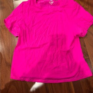 SKIMS Vibrant Pink Short Sleeve Tee